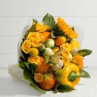 Букет из овощей и цветов "Оранж"