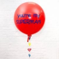 Олимпийский шар с индивидуальной надписью "Ты мой супер герой"