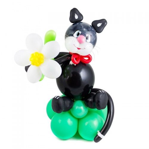 Фигура из шаров "Черный кот"