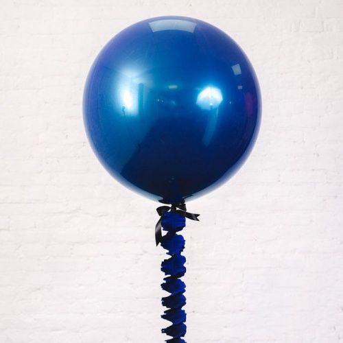 Олимпийский шар "Синее зеркало" с гирляндой