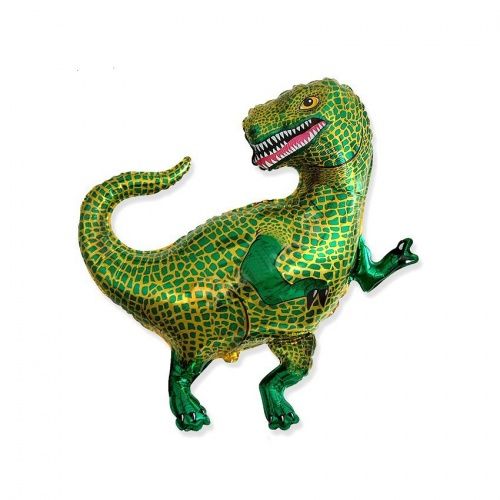 Фольгированный шар "Динозавр" зеленый